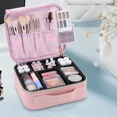 Trousse de maquillage - ProMakeupBag™ - Rose - Passionnée de Beauté