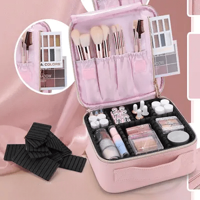 Trousse de maquillage - ProMakeupBag™ - Rose - Passionnée de Beauté