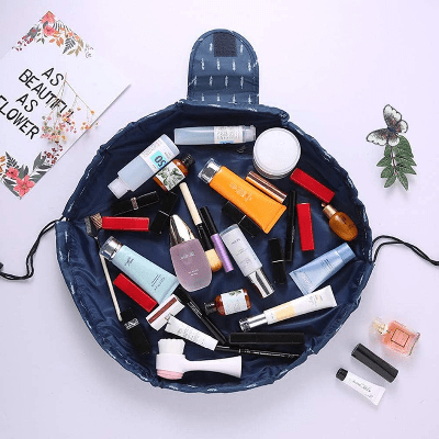 Trousse de maquillage - WomenCosmeticBag™ - Bleu foncé - Passionnée de Beauté